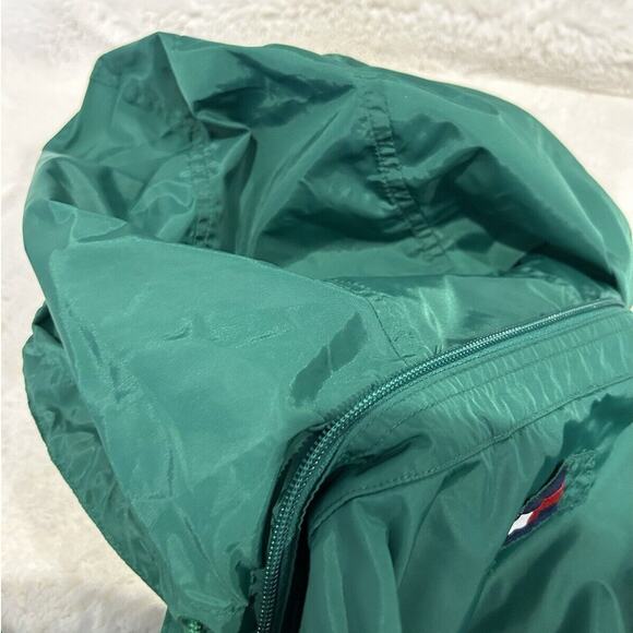 Vintage Tommy Hilfiger GreenWindbreaker‎ Hidden Hood Size Small Hong Kong - Picture 5 of 6